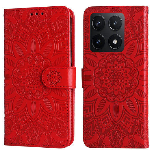Xiaomi 14T Handyhülle – mit Sonnenblumen-Aufdruck, Leder-Geldbörsen