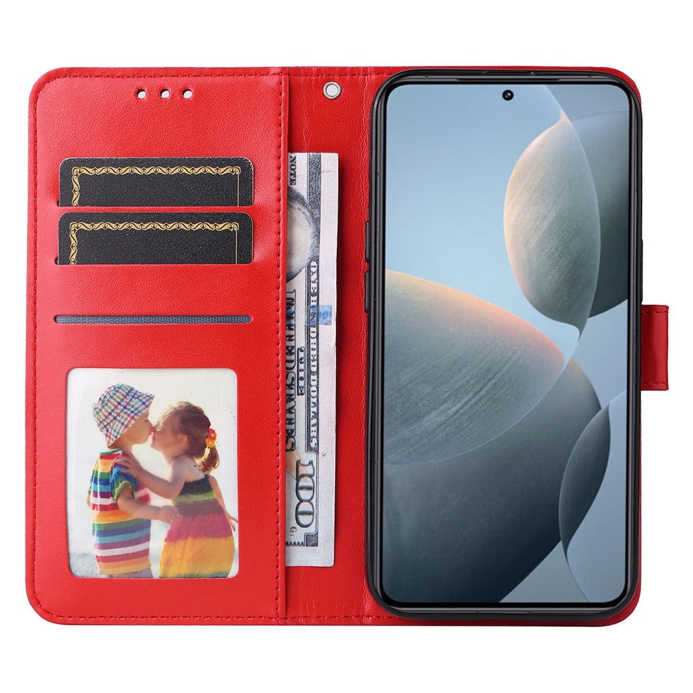 For Xiaomi 14T Case Sunflower Imprint Leather Wallet Phone Cover