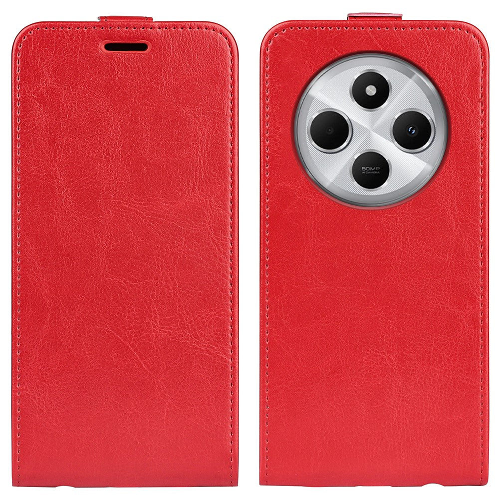 For Xiaomi Poco C75 4G / Redmi 14R 5G / 14C 4G Case with Card Slots Vertical Flip Leather Phone Cover
