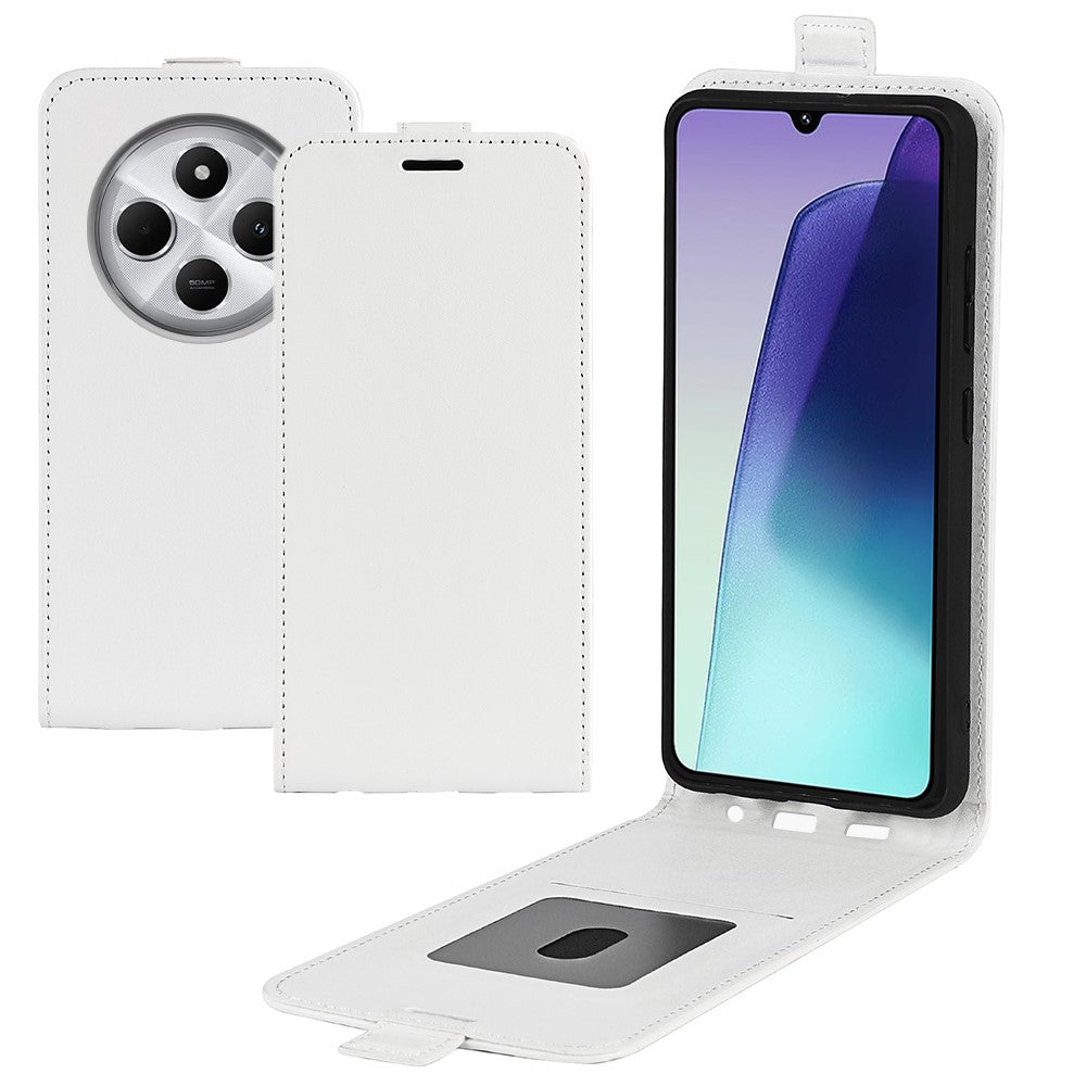 For Xiaomi Poco C75 4G / Redmi 14R 5G / 14C 4G Case with Card Slots Vertical Flip Leather Phone Cover