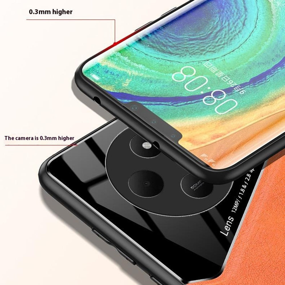 For Xiaomi Poco C75 4G / Redmi 14R 5G / 14C 4G Case Leather Coated PC+TPU Phone Back Cover