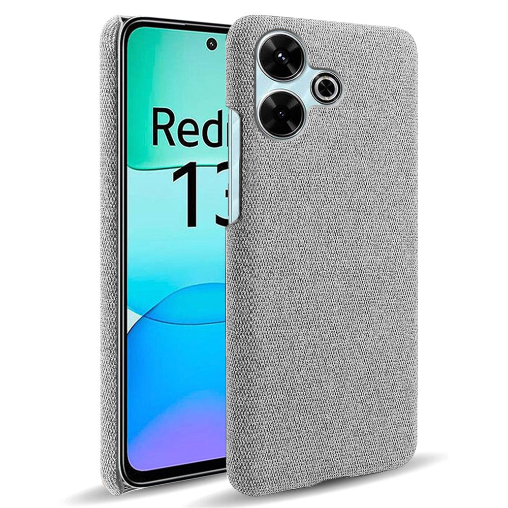 For Xiaomi Redmi 13 4G Case Cloth Texture Anti-Scratch Protective PC Phone Cover