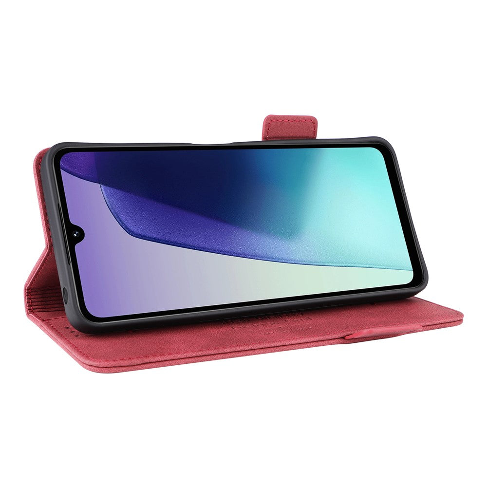 For Xiaomi Poco C75 4G / Redmi 14R 5G / 14C 4G Case Leather Wallet Flip Phone Cover with Hardware Decor