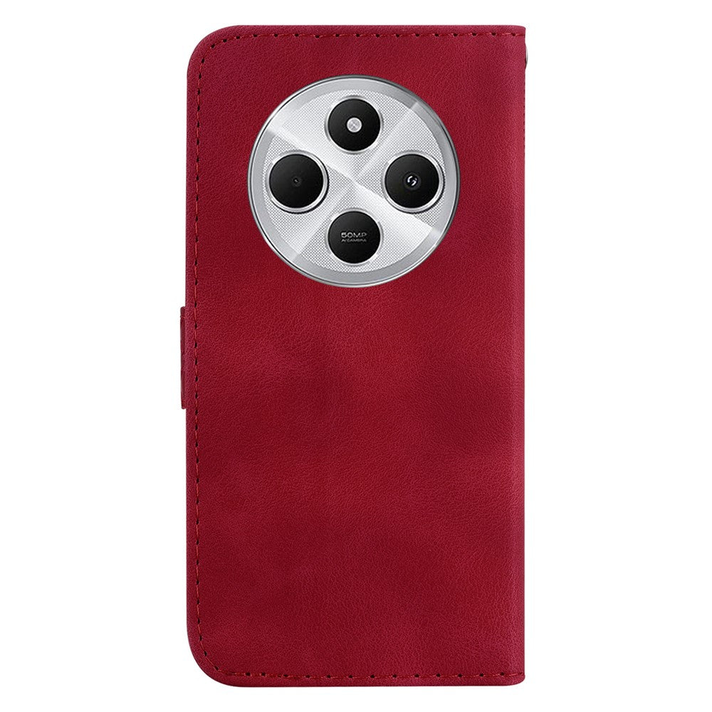 For Xiaomi Poco C75 4G / Redmi 14R 5G / 14C 4G Stand Case 7-Shaped Pattern Imprint Leather Phone Cover