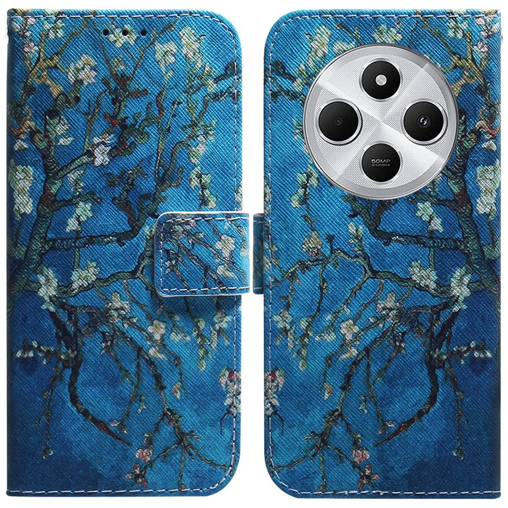 For Xiaomi Poco C75 4G / Redmi 14R 5G / 14C 4G Wallet Case Pattern Print Leather Phone Cover