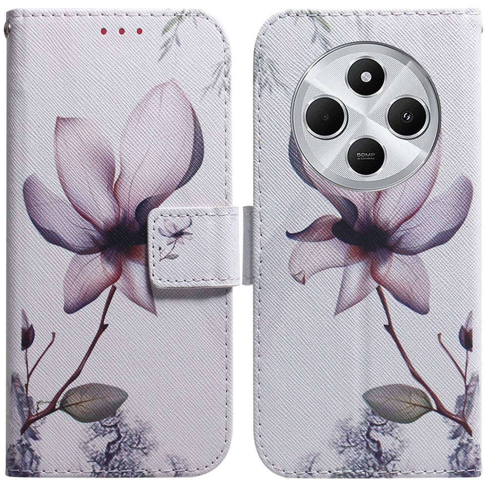 For Xiaomi Poco C75 4G / Redmi 14R 5G / 14C 4G Wallet Case Pattern Print Leather Phone Cover