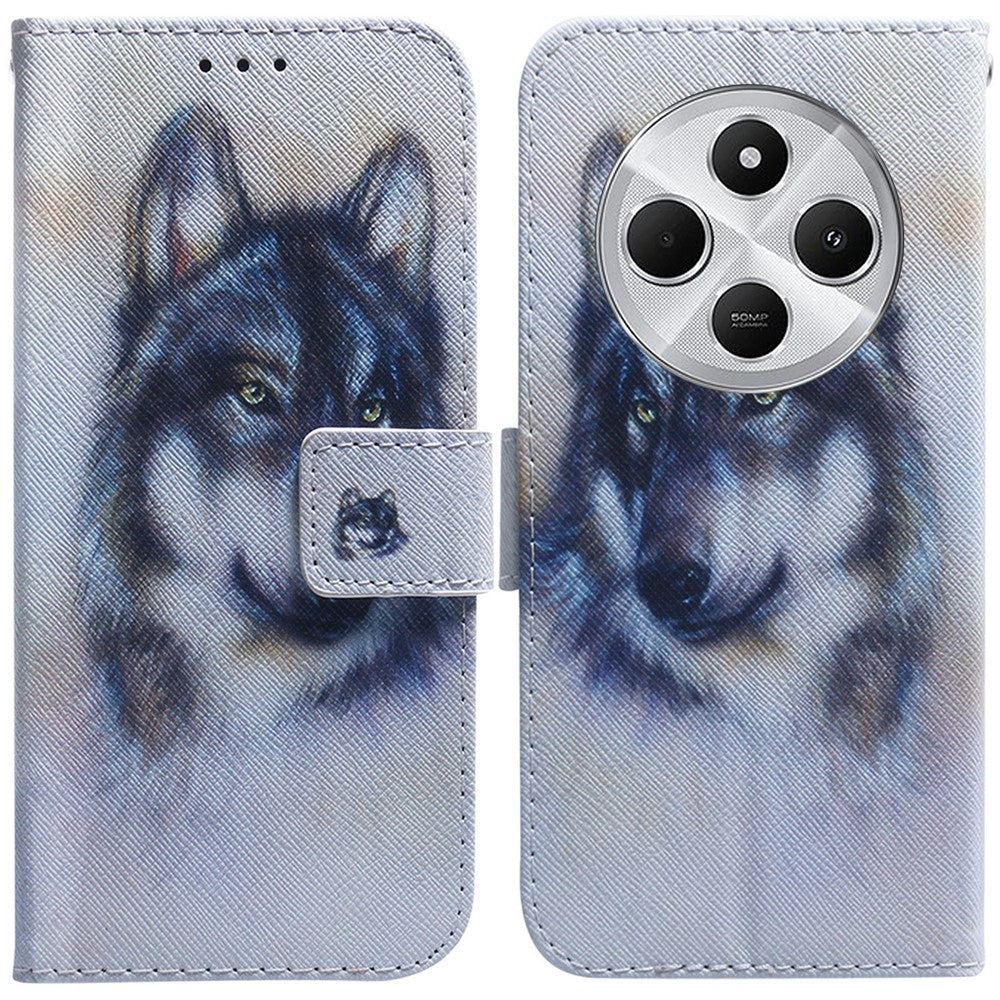 For Xiaomi Poco C75 4G / Redmi 14R 5G / 14C 4G Wallet Case Pattern Print Leather Phone Cover