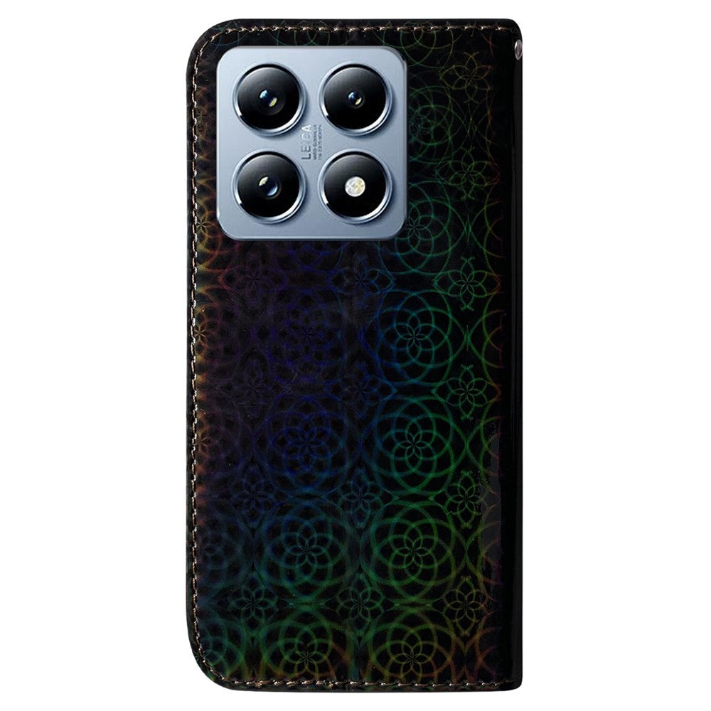 For Xiaomi 14T Pro Stand Case Dazzling Flower Leather Phone Cover
