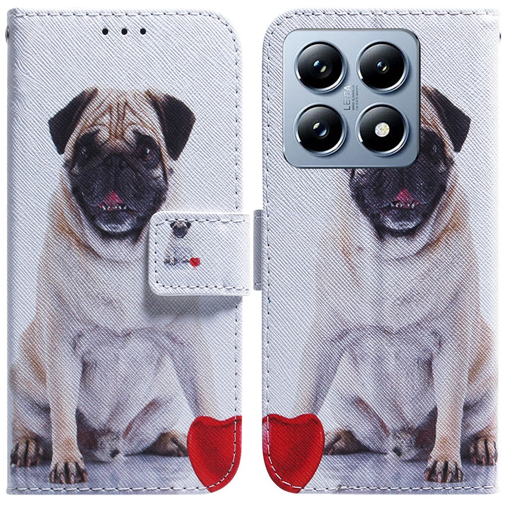 For Xiaomi 14T Wallet Case Pattern Print Leather Phone Cover
