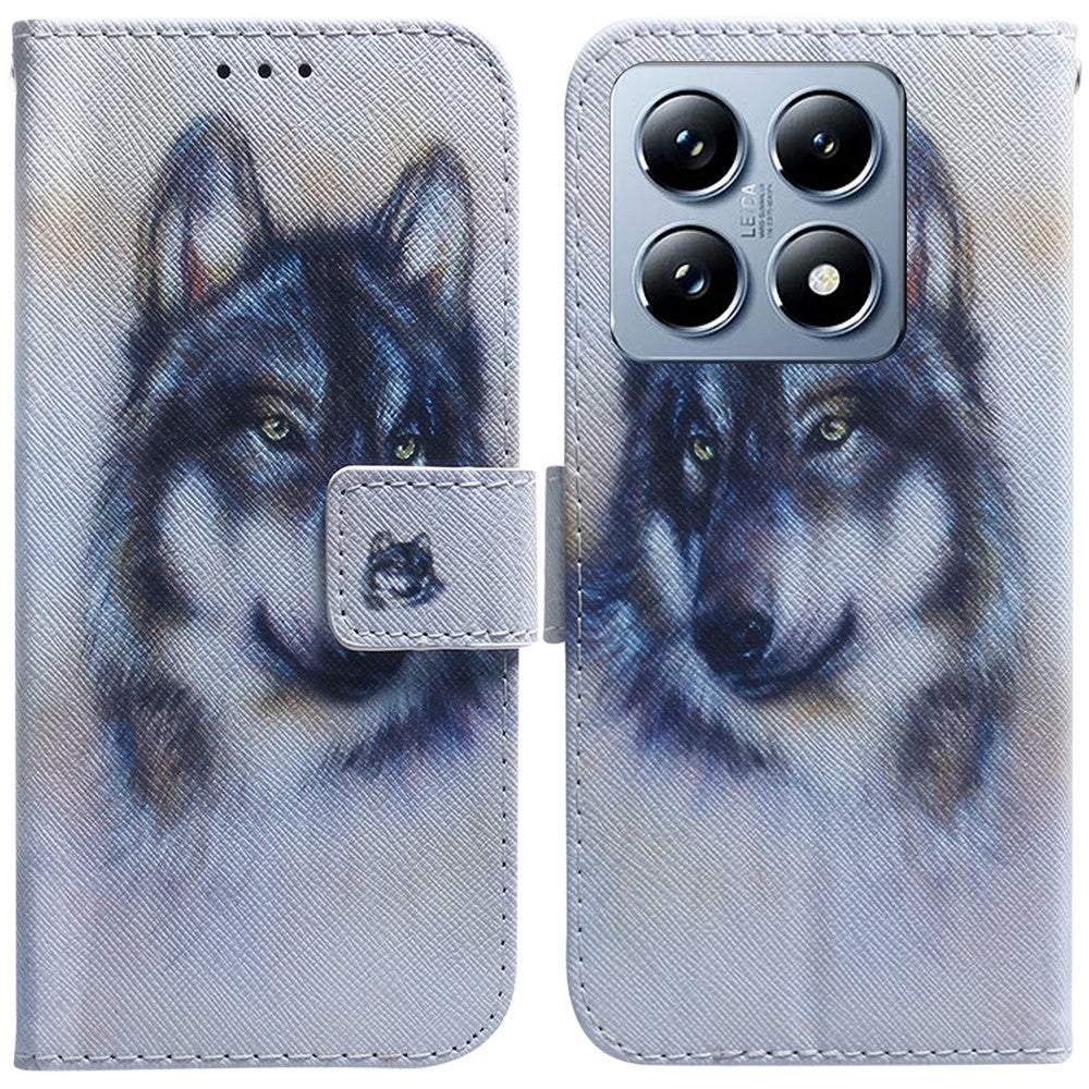 For Xiaomi 14T Wallet Case Pattern Print Leather Phone Cover