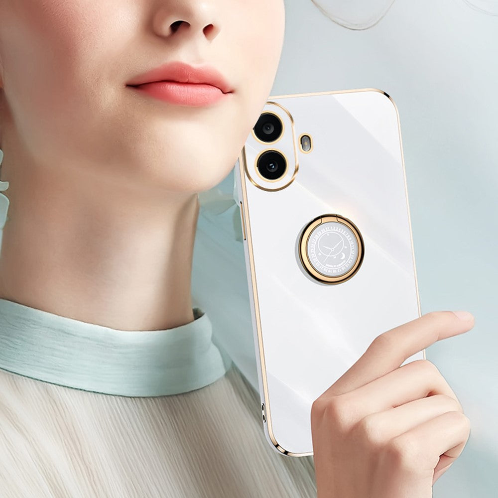 Nothing CMF Phone 1 Handyhülle – Galvanisierte TPU-Rückseite, kratzfest, mit Ringständer