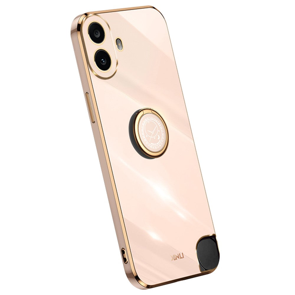 Nothing CMF Phone 1 Handyhülle – Galvanisierte TPU-Rückseite, kratzfest, mit Ringständer