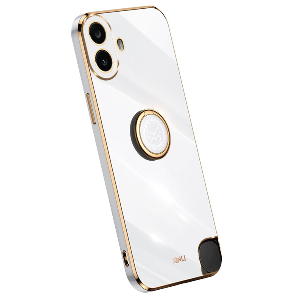 Nothing CMF Phone 1 Handyhülle – Galvanisierte TPU-Rückseite, kratzfest, mit Ringständer