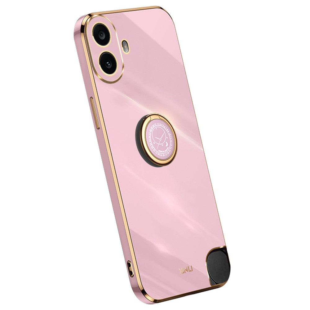 Nothing CMF Phone 1 Handyhülle – Galvanisierte TPU-Rückseite, kratzfest, mit Ringständer