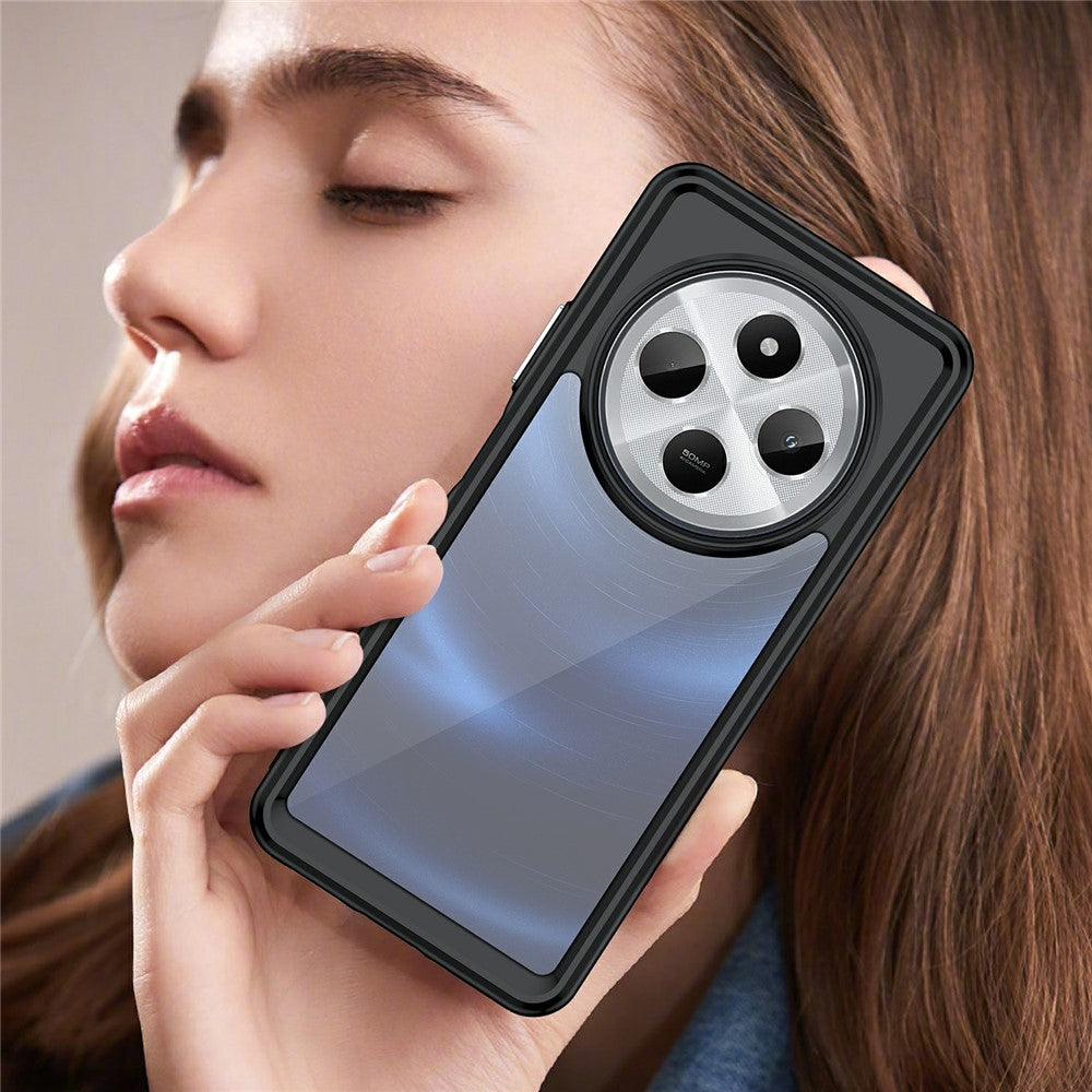 For Xiaomi Poco C75 4G / Redmi 14R 5G / 14C 4G Case TPU +Acrylic Protective Clear Phone Cover