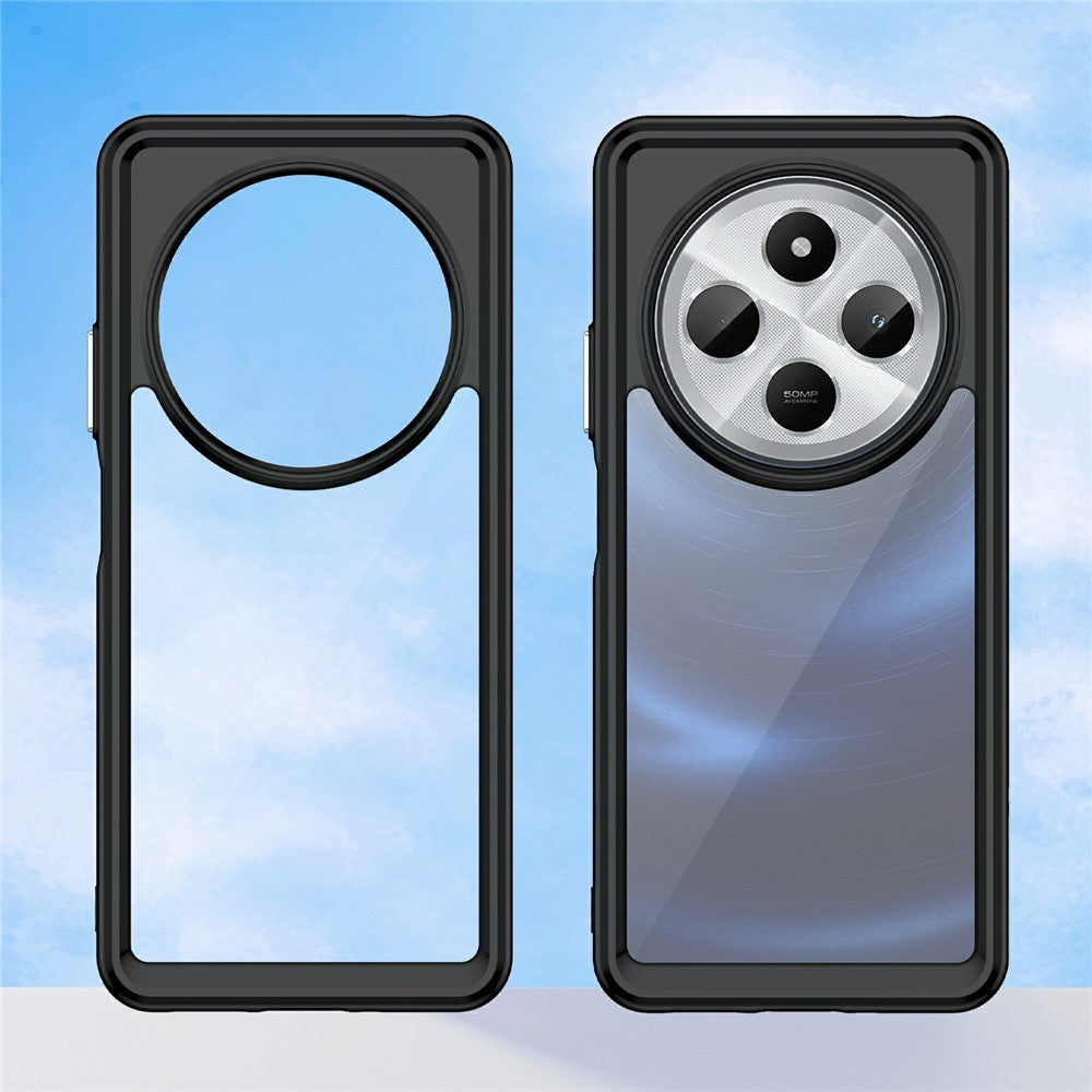 For Xiaomi Poco C75 4G / Redmi 14R 5G / 14C 4G Case TPU +Acrylic Protective Clear Phone Cover