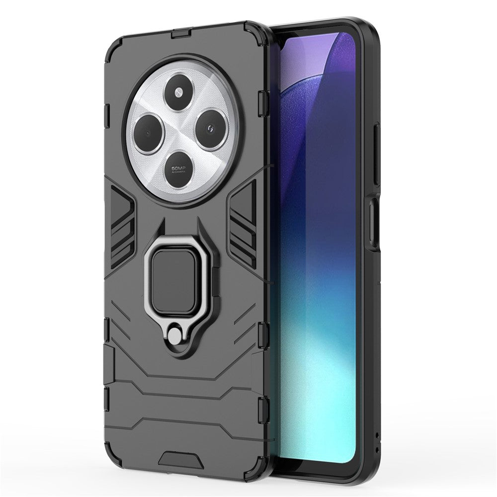 For Xiaomi Poco C75 4G / Redmi 14R 5G / 14C 4G Case PC+TPU Protective Phone Cover with Ring Kickstand