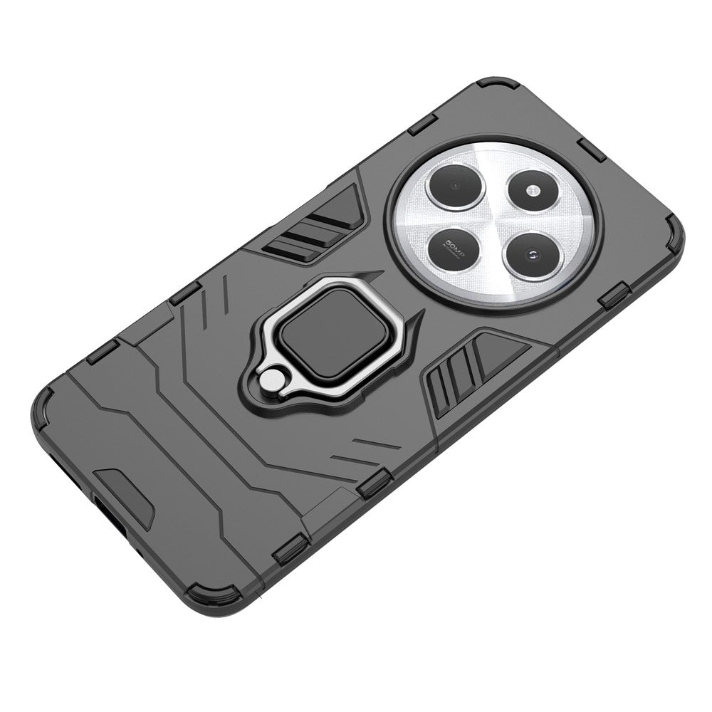 For Xiaomi Poco C75 4G / Redmi 14R 5G / 14C 4G Case PC+TPU Protective Phone Cover with Ring Kickstand