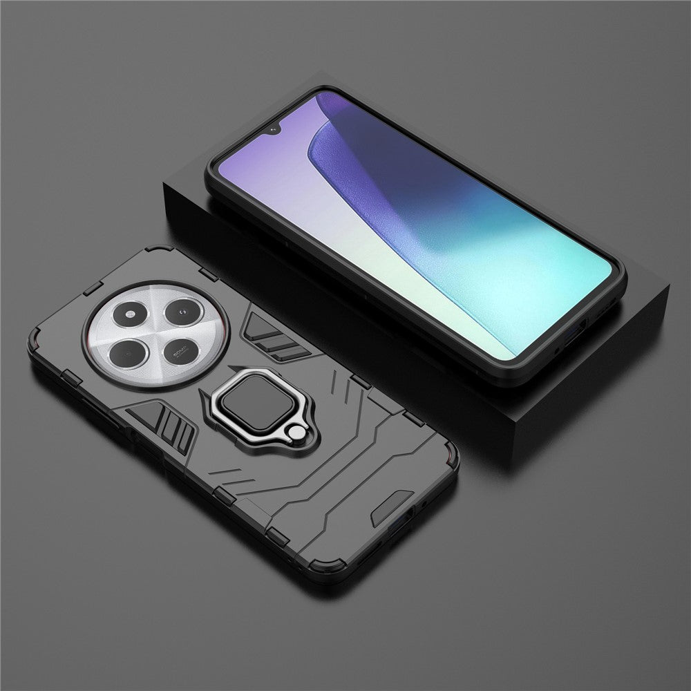For Xiaomi Poco C75 4G / Redmi 14R 5G / 14C 4G Case PC+TPU Protective Phone Cover with Ring Kickstand