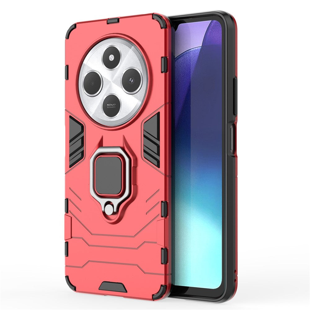 For Xiaomi Poco C75 4G / Redmi 14R 5G / 14C 4G Case PC+TPU Protective Phone Cover with Ring Kickstand