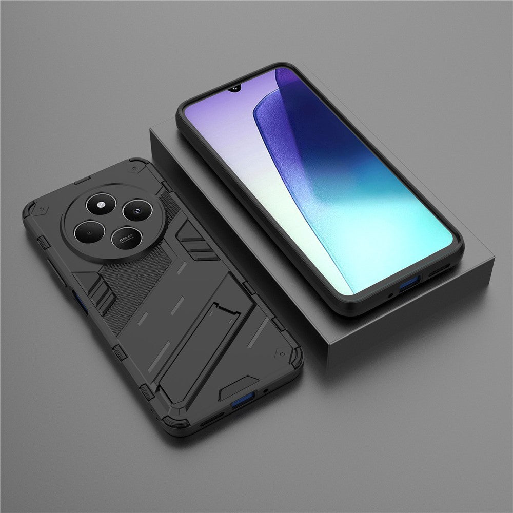 For Xiaomi Poco C75 4G / Redmi 14R 5G / 14C 4G Case PC+TPU Shockproof Phone Cover with Kickstand