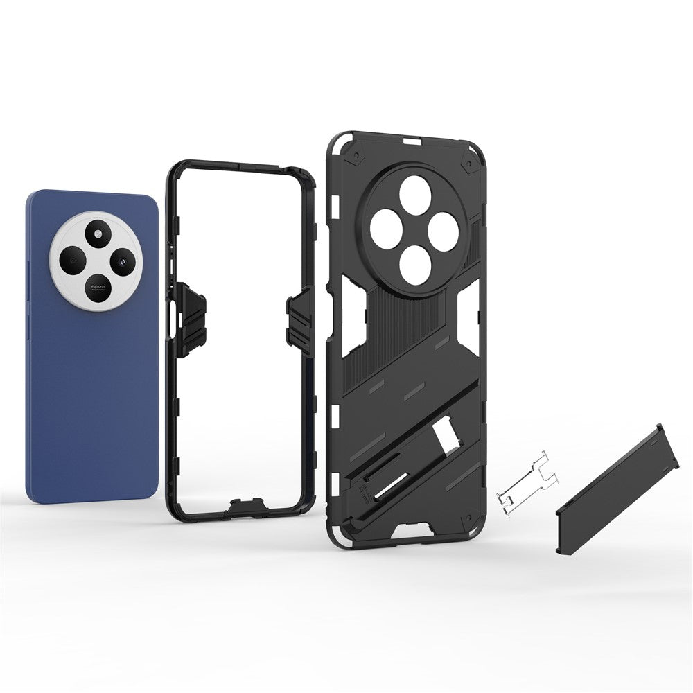 For Xiaomi Poco C75 4G / Redmi 14R 5G / 14C 4G Case PC+TPU Shockproof Phone Cover with Kickstand