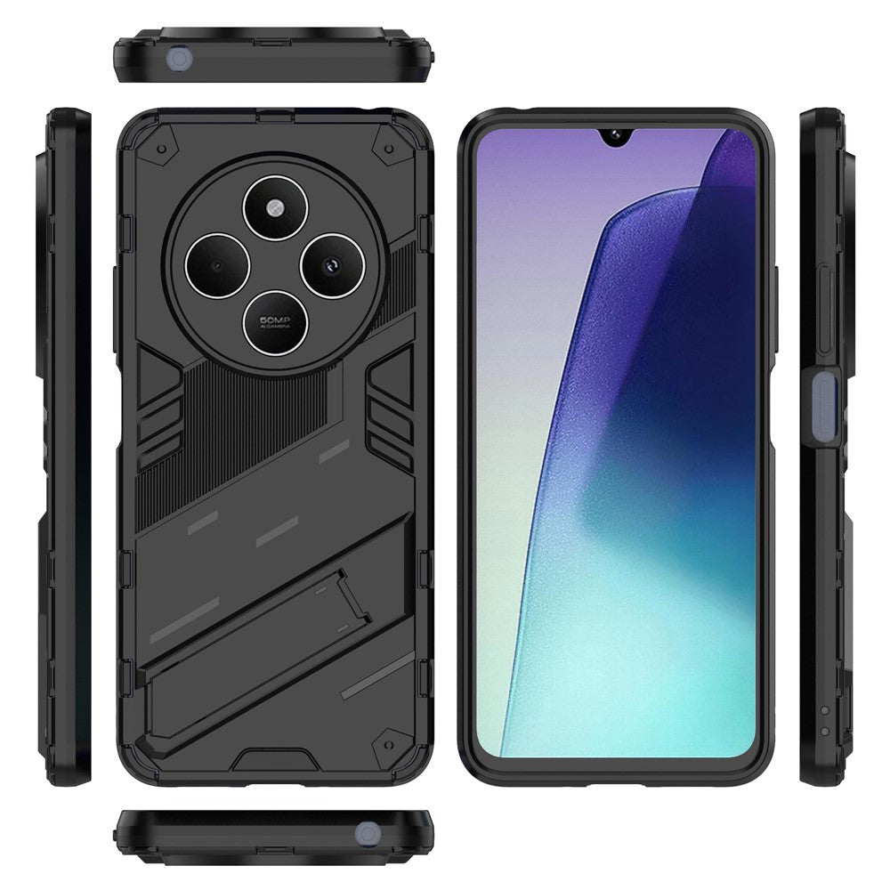 For Xiaomi Poco C75 4G / Redmi 14R 5G / 14C 4G Case PC+TPU Shockproof Phone Cover with Kickstand