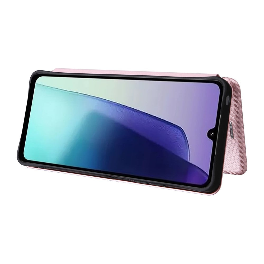 For Xiaomi Poco C75 4G / Redmi 14R 5G / 14C 4G Case Carbon Fiber Texture Drop-Proof PU Leather Phone Cover