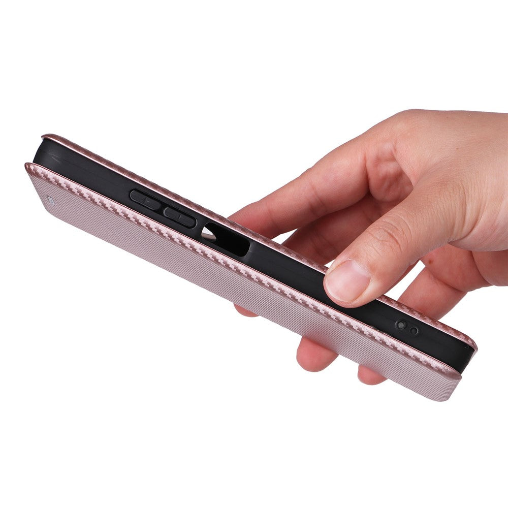 For Xiaomi Poco C75 4G / Redmi 14R 5G / 14C 4G Case Carbon Fiber Texture Drop-Proof PU Leather Phone Cover