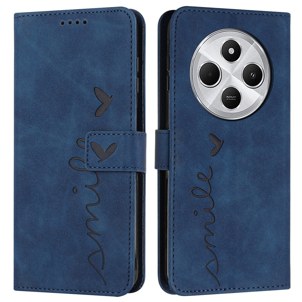 For Xiaomi Poco C75 4G / Redmi 14R 5G / 14C 4G Case Viewing Stand PU Leather Phone Cover Imprinted Pattern