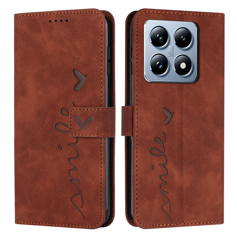 For Xiaomi 14T Case Viewing Stand PU Leather Phone Cover Imprinted Pattern