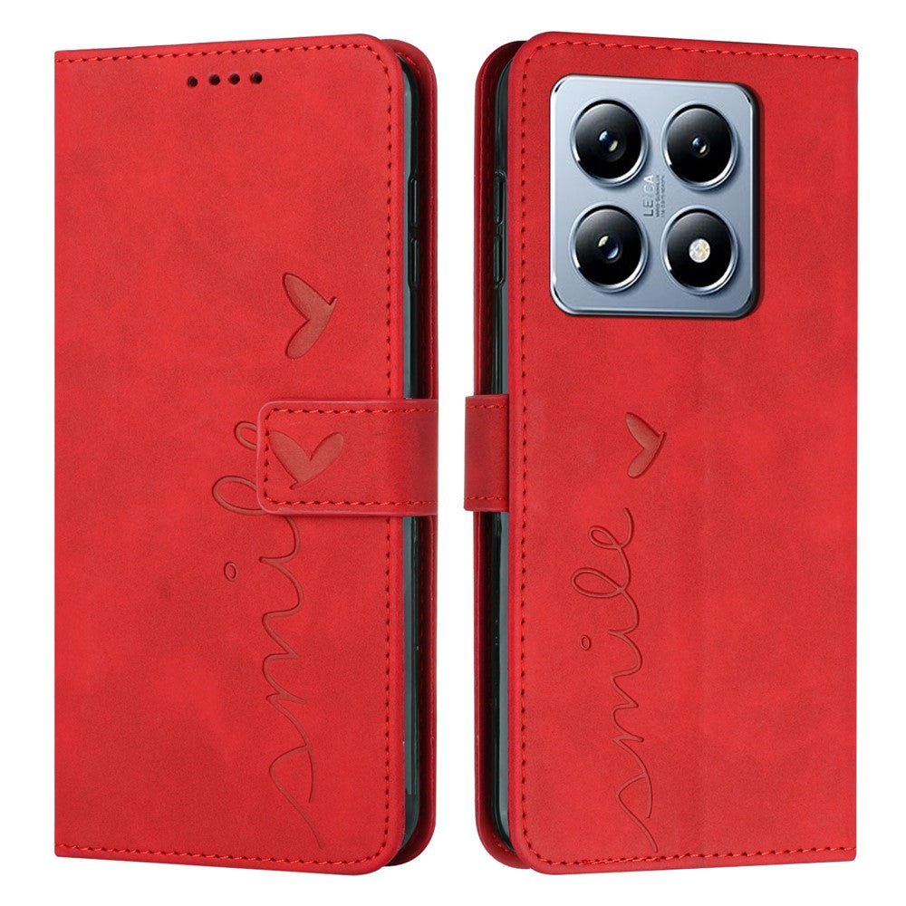 For Xiaomi 14T Case Viewing Stand PU Leather Phone Cover Imprinted Pattern