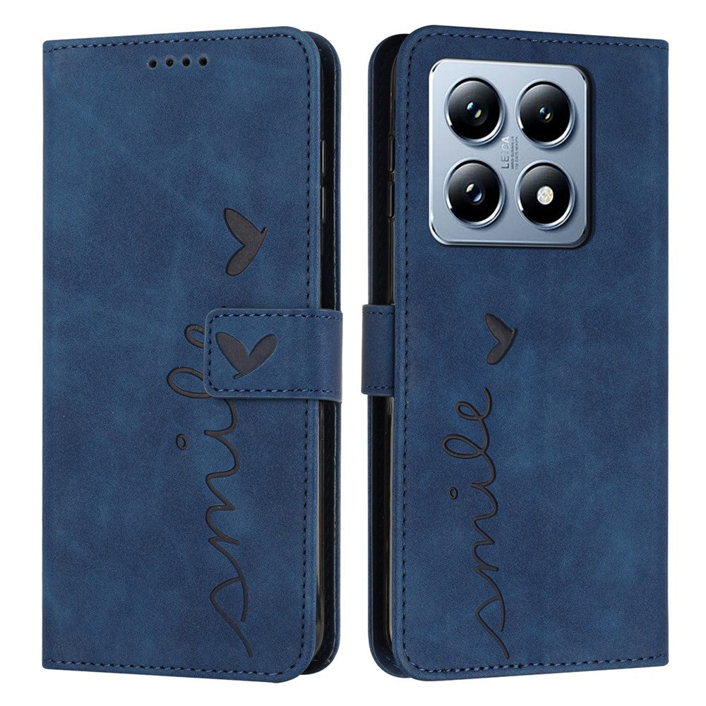 For Xiaomi 14T Case Viewing Stand PU Leather Phone Cover Imprinted Pattern
