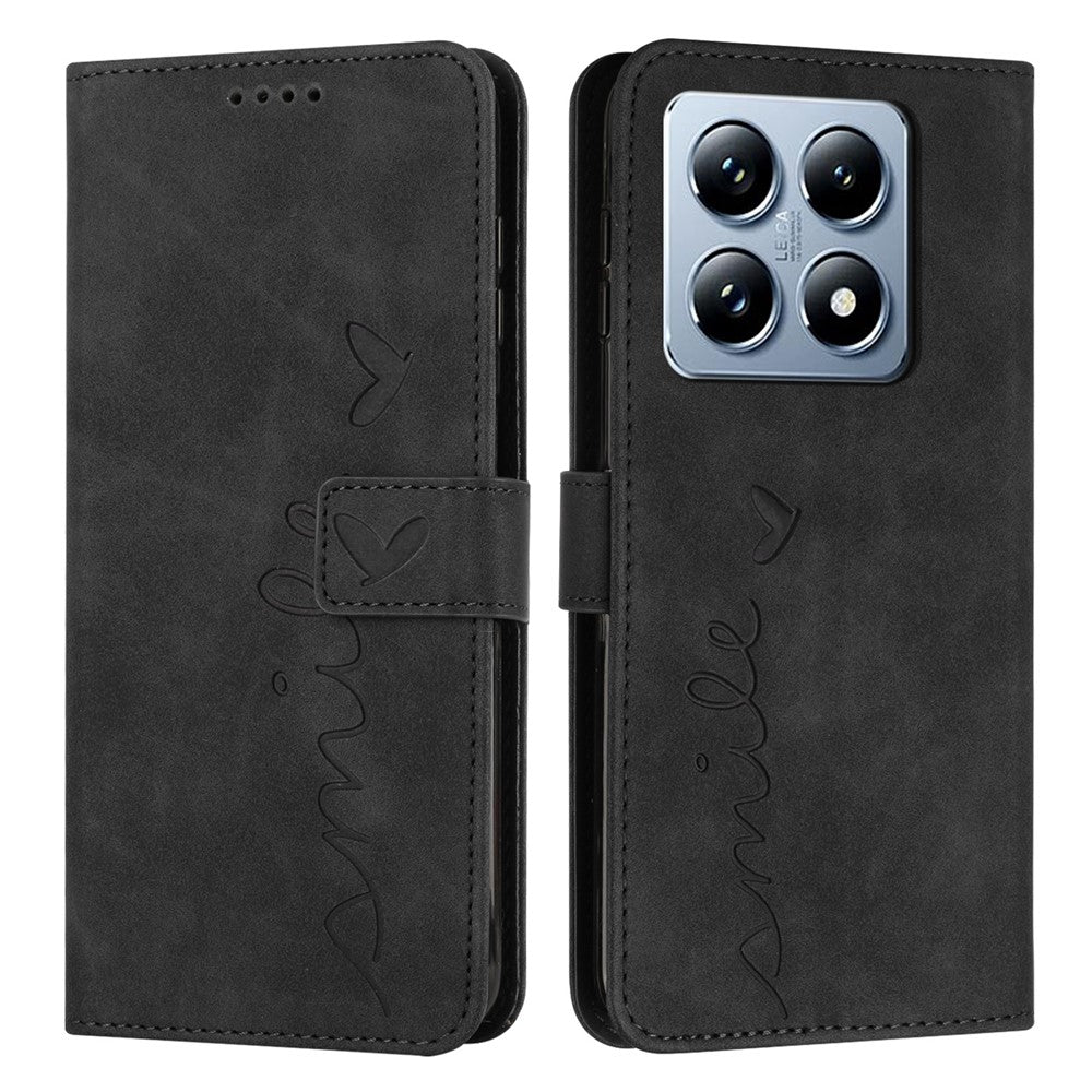 For Xiaomi 14T Case Viewing Stand PU Leather Phone Cover Imprinted Pattern