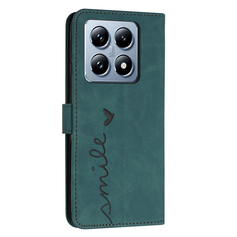 For Xiaomi 14T Case Viewing Stand PU Leather Phone Cover Imprinted Pattern