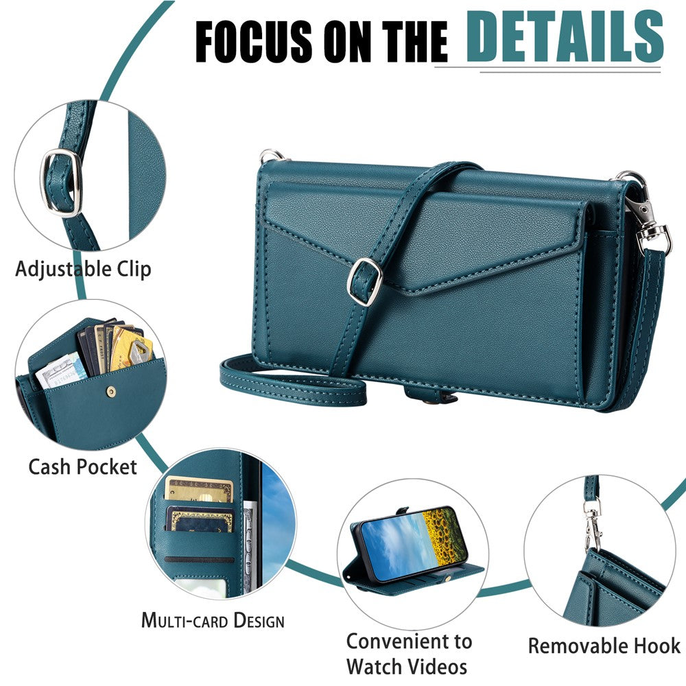 For Xiaomi 14T Pro Leather Case Wallet Stand Phone Cover with Straps