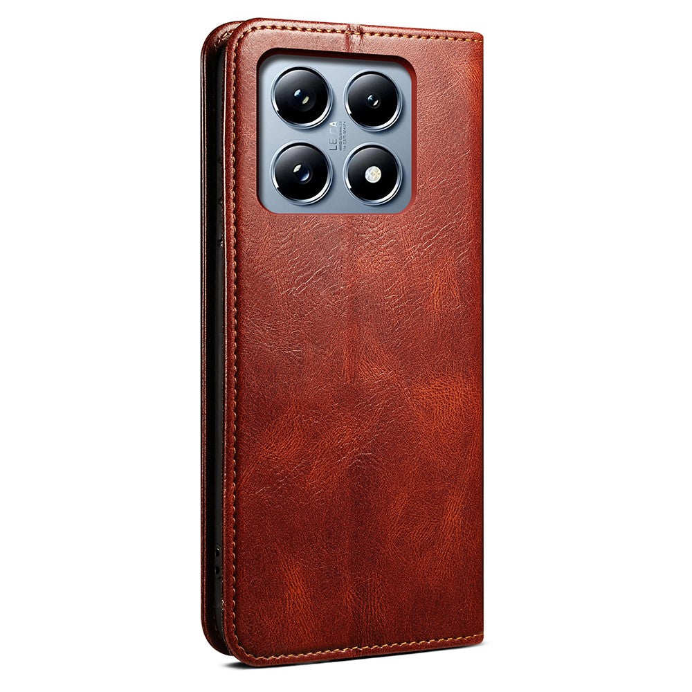 For Xiaomi 14T Pro Case Crazy Horse Texture Waxy Leather Wallet Stand Phone Cover