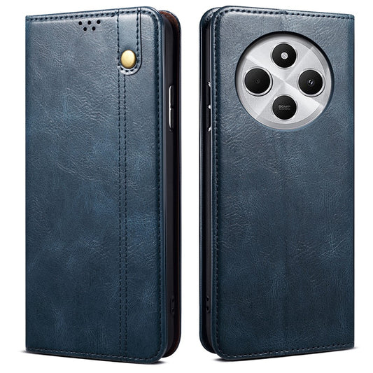 For Xiaomi Poco C75 4G / Redmi 14R 5G / 14C 4G Case Crazy Horse Texture Waxy Leather Wallet Stand Phone Cover