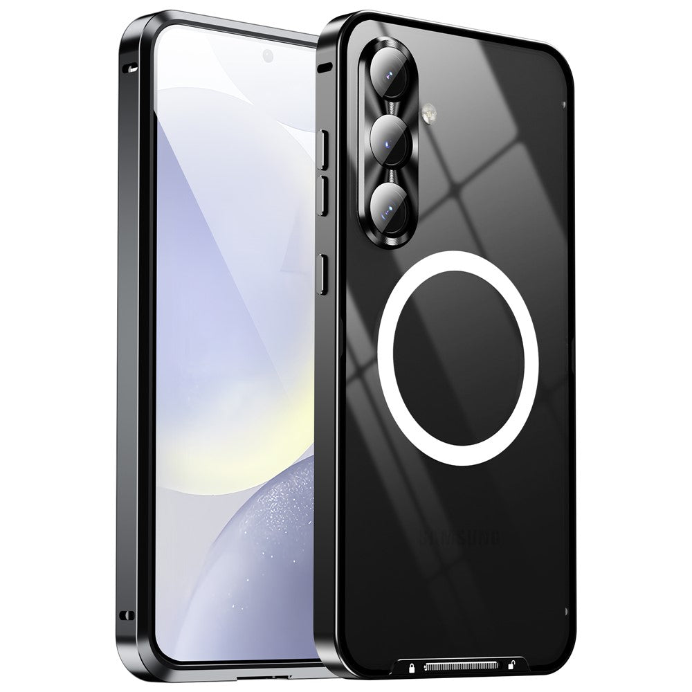 Galaxy S24 FE magnetische Hülle mit Metallkante & Kameraschutz
