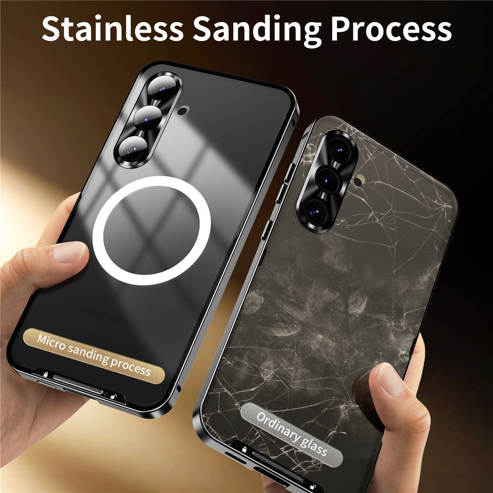 Galaxy S24 FE magnetische Hülle mit Metallkante & Kameraschutz