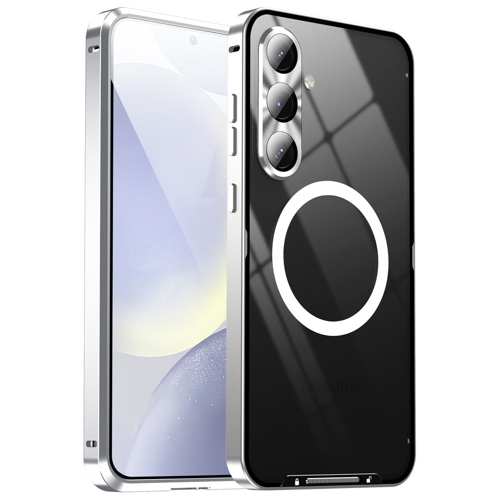 Galaxy S24 FE magnetische Hülle mit Metallkante & Kameraschutz