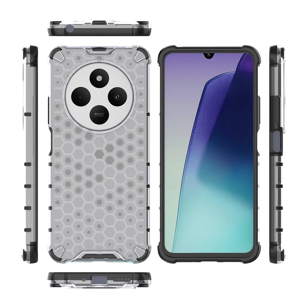 For Xiaomi Poco C75 4G / Redmi 14R 5G / 14C 4G Case PC+TPU Phone Cover Honeycomb Shape