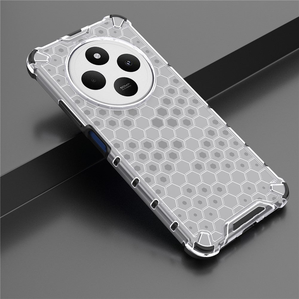 For Xiaomi Poco C75 4G / Redmi 14R 5G / 14C 4G Case PC+TPU Phone Cover Honeycomb Shape