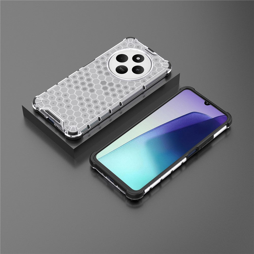 For Xiaomi Poco C75 4G / Redmi 14R 5G / 14C 4G Case PC+TPU Phone Cover Honeycomb Shape