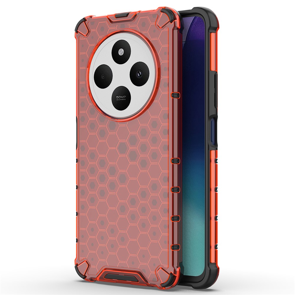 For Xiaomi Poco C75 4G / Redmi 14R 5G / 14C 4G Case PC+TPU Phone Cover Honeycomb Shape