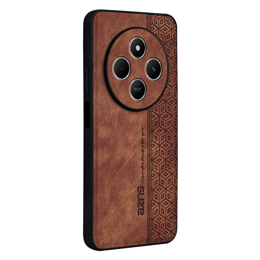 AZNS For Xiaomi Poco C75 4G / Redmi 14R 5G / 14C 4G Case Protective PU Leather Covered TPU Phone Shell