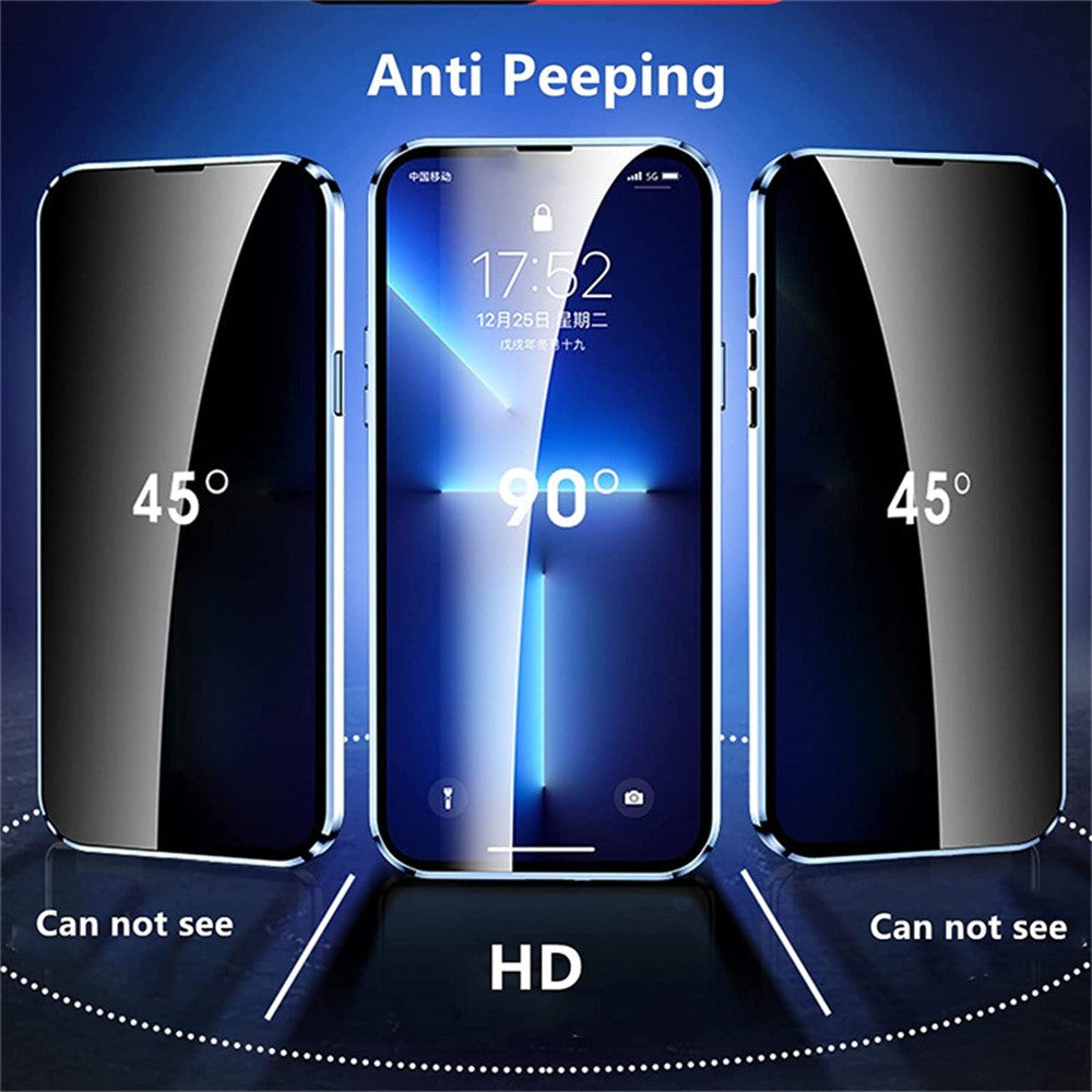 iPhone 16 Pro Anti-Spy Magnet-Hülle mit Metallrahmen