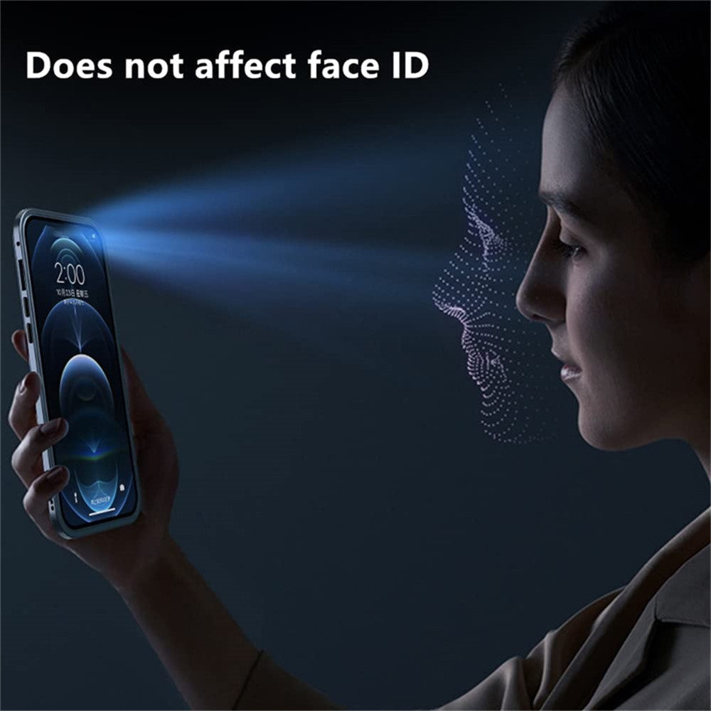 iPhone 16 Pro Max Anti-Spy Magnet-Hülle mit Metallrahmen