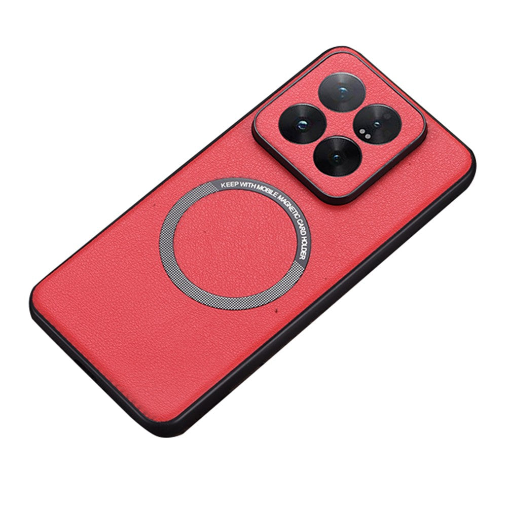 For Xiaomi 14T Pro Magnetic Case Anti-Drop PU Leather+TPU Cover