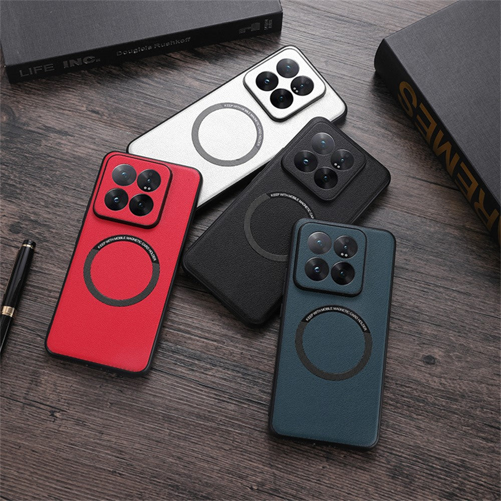 For Xiaomi 14T Pro Magnetic Case Anti-Drop PU Leather+TPU Cover